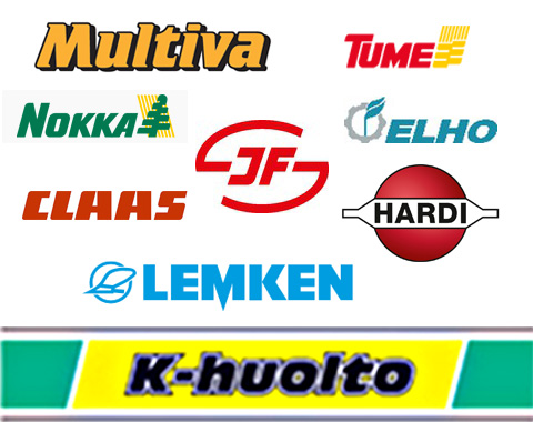 Työkone huolto K-maatalous K-huolto Multiva Tume Nokka JF Elho Claas Hardi Lemken Peräkone huolto Tuhti 